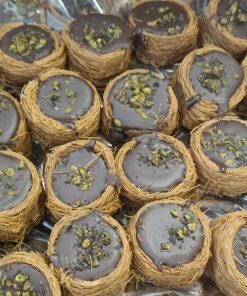 Toptan Kadayıflı Bülbül Yuvası Lokumu Çikolatalı 10 Kg